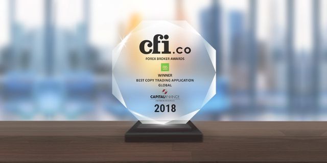 FBS recebe o prêmio Best Copy Trading Application Global-2018