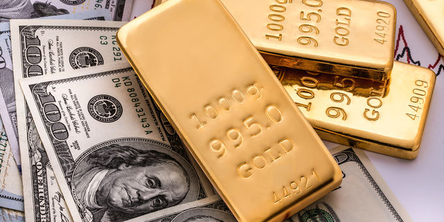 Touros do ouro tentam uma fuga alem de U$ 1486 sem sucesso 