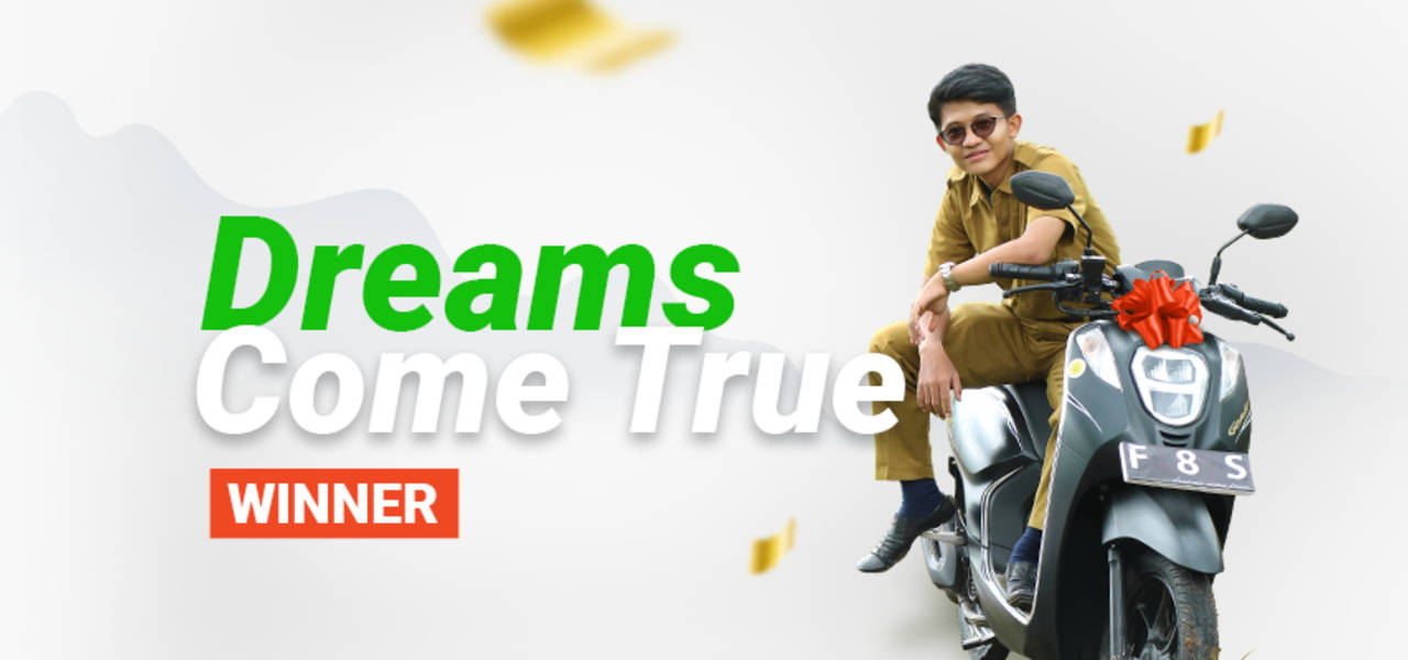 Ganhador do Dreams Come True ganha uma moto para ajudar no transporte seu e de seus alunos
